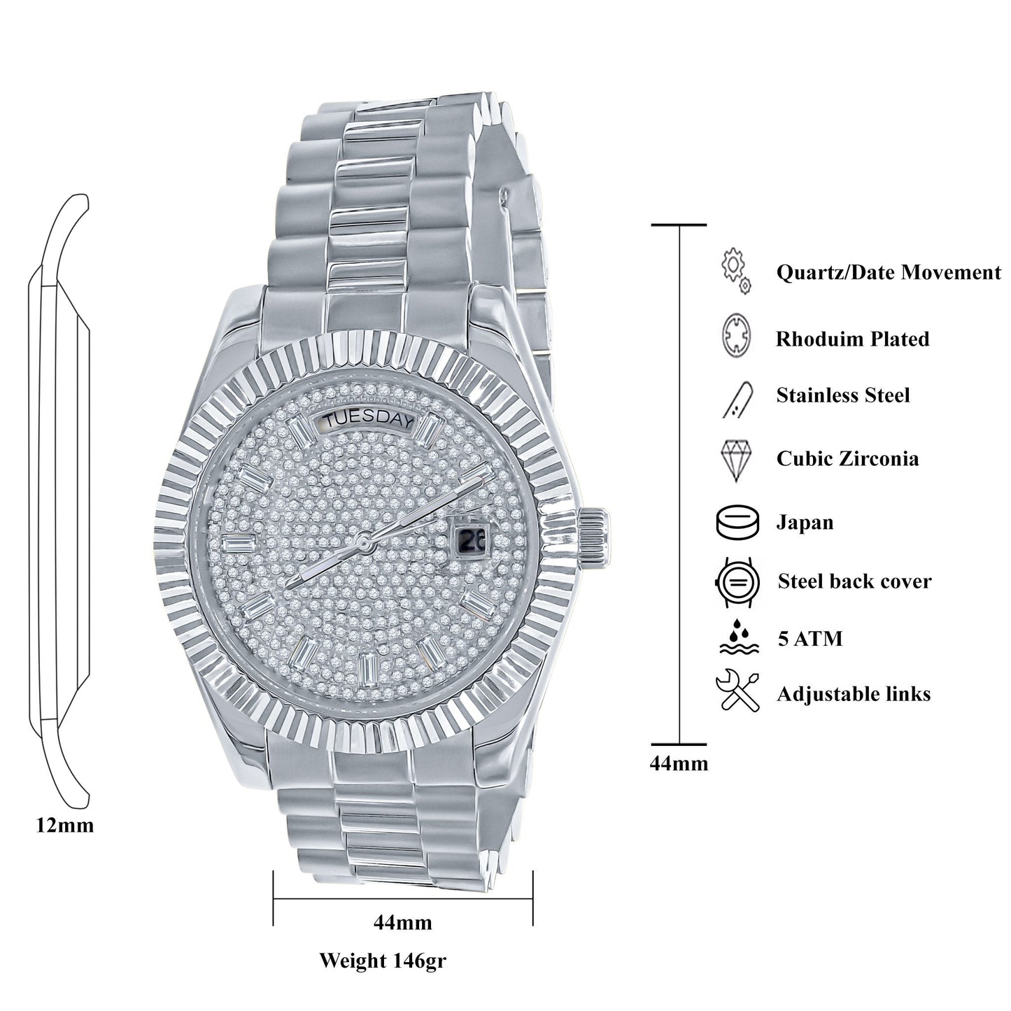 ARISTOCRATIC HIP HOP METAL WATCH | 562851